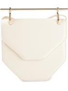 M2malletier Curved Top Bar Satchel - Nude & Neutrals