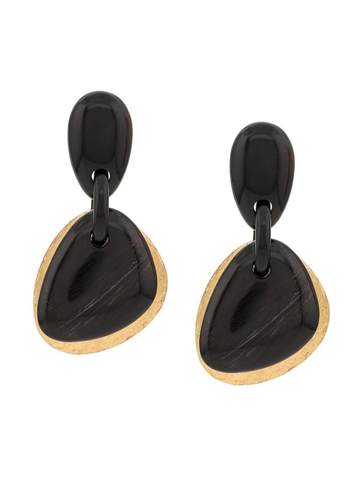 Monies Oversized Drop Earrings - Gold