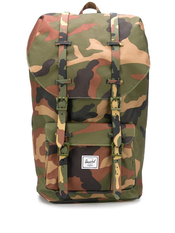 Herschel Supply Co. Little America Camouflage Print Backpack - Green
