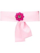 Sara Roka Floral Detail Belt - Pink
