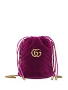 Gucci Marmont Bucket Bag - Pink