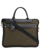 Felisi Two Tone Briefcase Tote - Green
