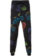 Moschino Boot Print Track Pants, Men's, Size: 48, Black, Cotton