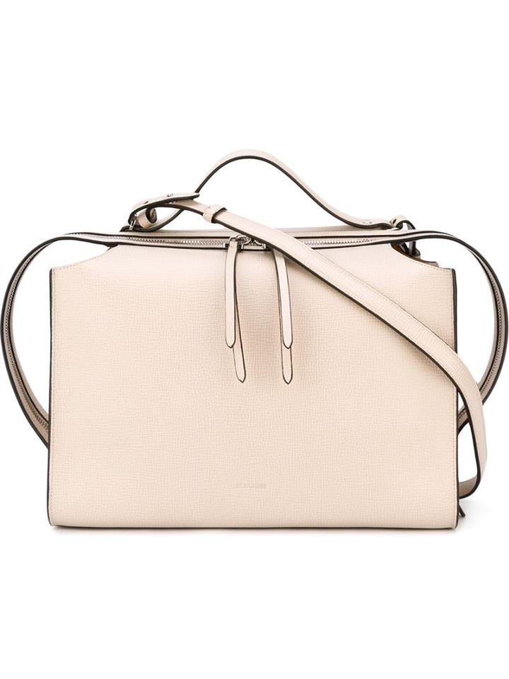 Jil Sander Contrast Piping Shoulder Bag