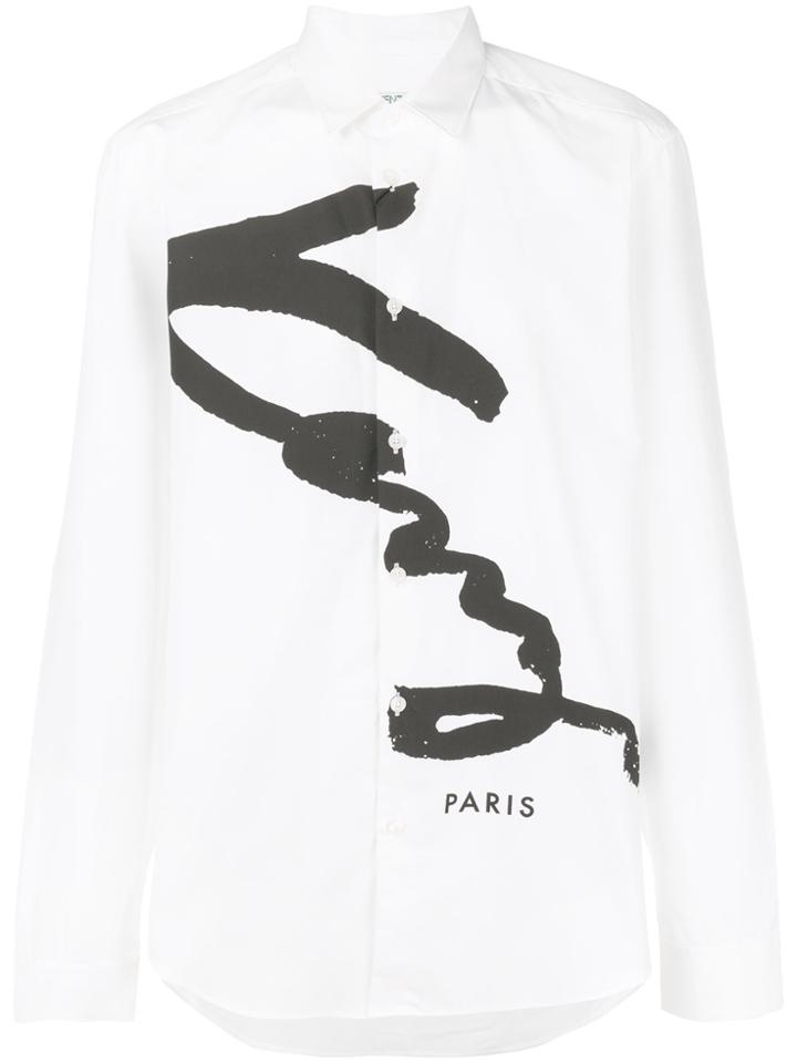 Kenzo Signature Print Shirt - White