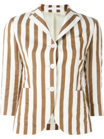 Tagliatore Mimma Blazer, Women's, Size: 46, White, Cupro/cotton/linen/flax/polyamide