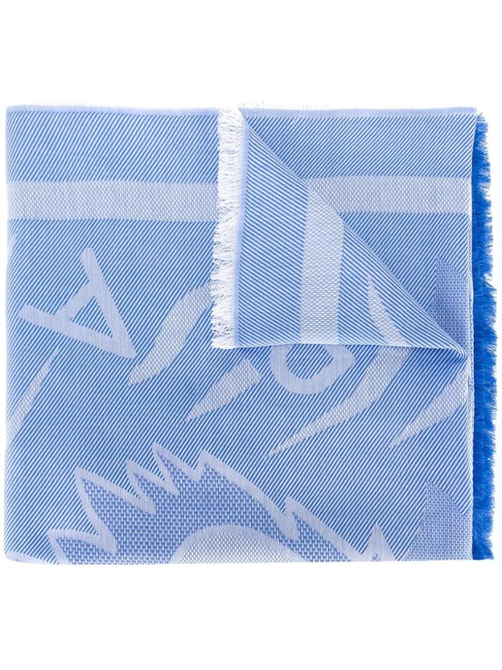 Kenzo Woven Scarf - Blue