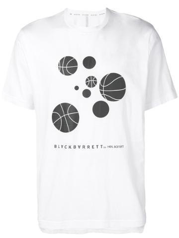 Blackbarrett Basketball Print T-shirt - White