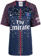 Koché Crystal Embellished Paris Saint Germain Football Jersey Top -