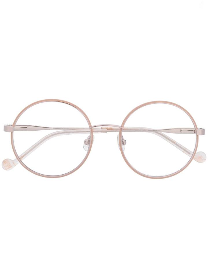 Liu Jo Round Frame Optical Glasses - Pink