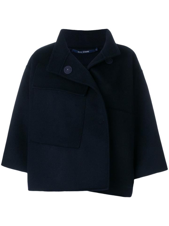 Sofie D'hoore 3/4 Sleeve Knitted Jacket - Blue