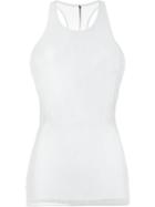 Masnada - Long Mesh Vest - Women - Cotton/linen/flax - 40, White, Cotton/linen/flax