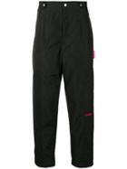 Heron Preston Logo Tag Straight-leg Trousers - Black