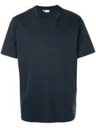 Brioni Logo Print T-shirt - Blue