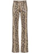Msgm Python Print Trousers - 03 Snake Print