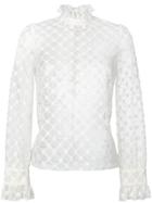 Philosophy Di Lorenzo Serafini Lace Detail Blouse - Nude & Neutrals