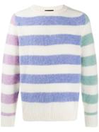 Howlin' Acid Journey Striped Jumper - White