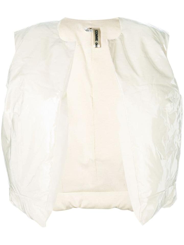 Comme Des Garçons Pre-owned Puffer Gilet - White