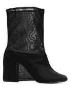 Mm6 Maison Margiela Covered Ankle Boots - Black