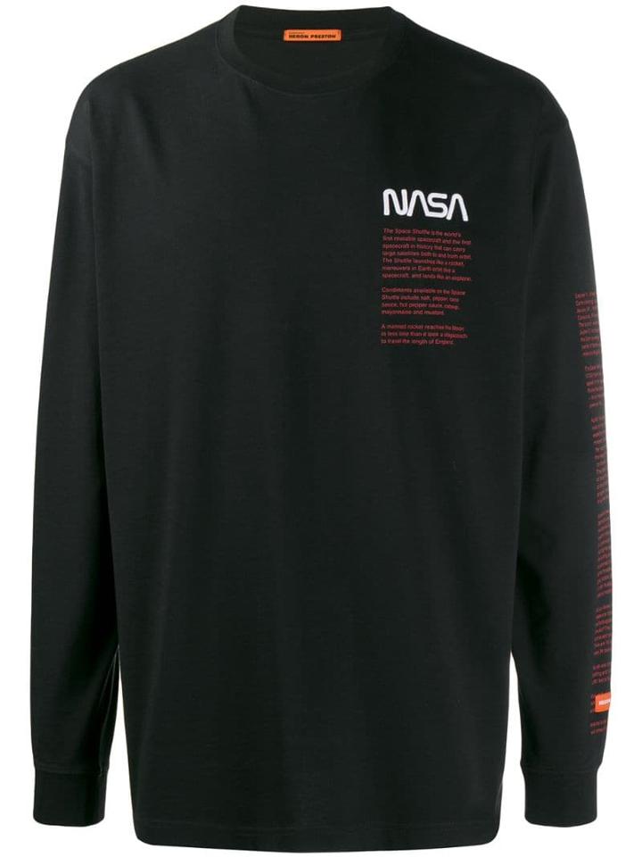 Heron Preston Nasa Over T-shirt Ls Facts - Black