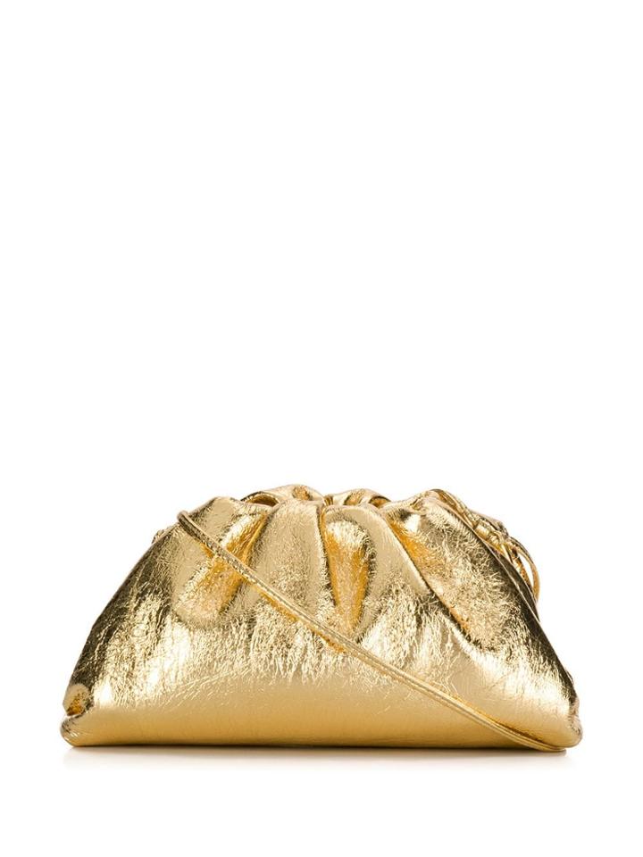 Bottega Veneta Mini Pouch Clutch - Gold