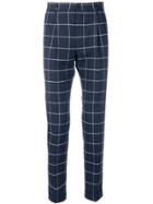 Ps By Paul Smith Check Print Trousers - Black