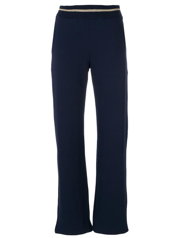 Majestic Filatures Stripe Waistband Joggers - Blue