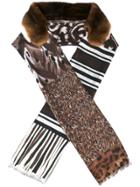 Pierre-louis Mascia 'fancy' Scarf - Brown