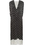 Miu Miu Polka-dot Floral Dress - Black