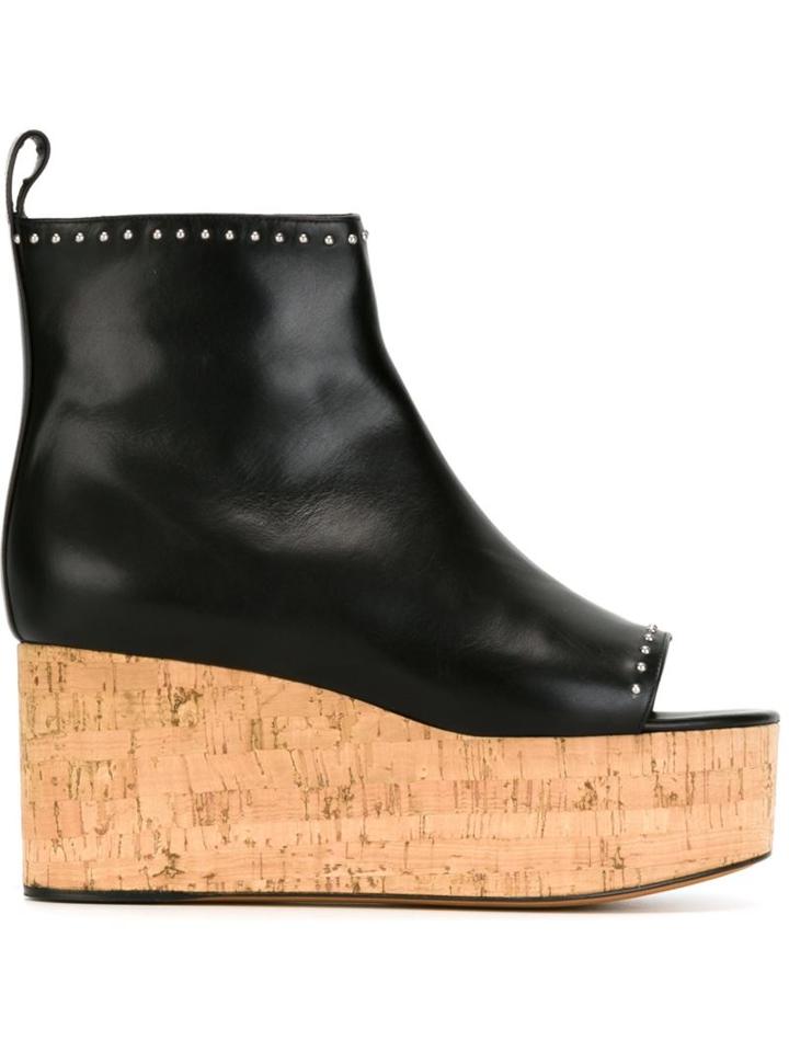 Givenchy Platform Booties, Women's, Size: 39, Black, Leather