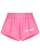 Palm Angels Cropped Track Shorts - Pink