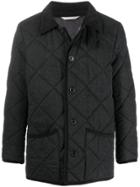 Mackintosh Waverly Charcoal Quilted Wool Jacket Gq-1001 - Black