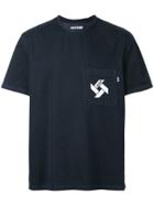 Msgm Short Sleeve Logo Print T-shirt - Blue
