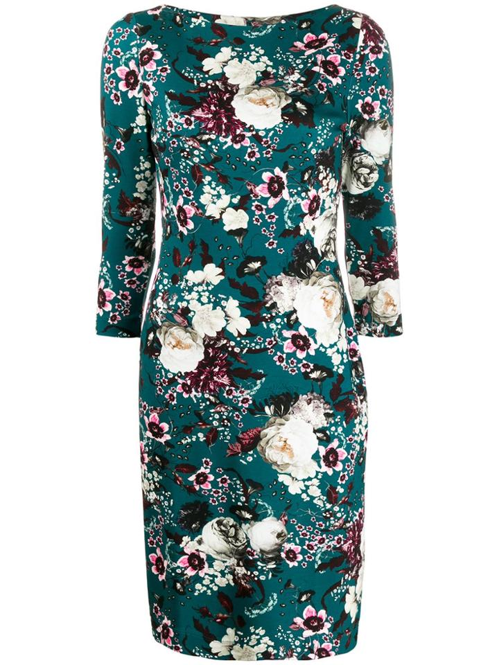 Erdem Floral Printed Dress - Blue