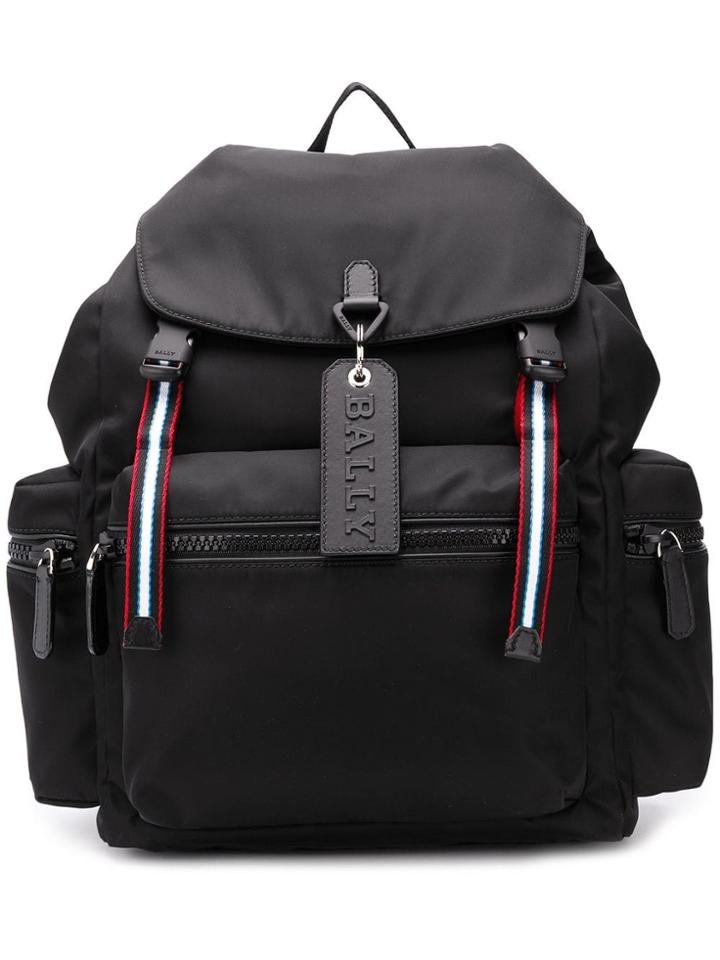 Bally Top Flap Backpack - Black