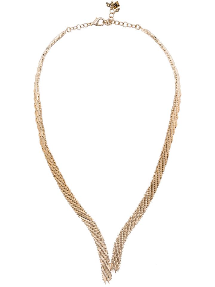 Rosantica Metallic Volutta Short Rope Necklace