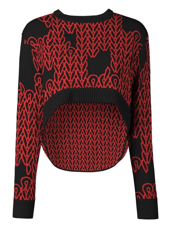 Opening Ceremony Umd X Opening Ceremony Elliptical Jumper, Women's, Size: Large, Red, Merino