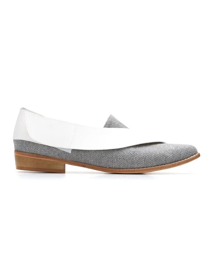 Manolita Panelled Shoes - Grey