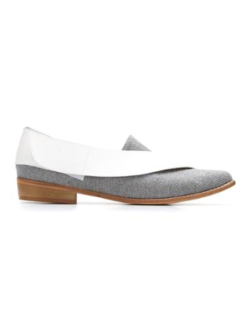 Manolita Panelled Shoes - Grey