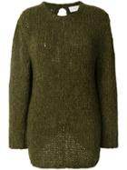 Iro Loose Knitted Top - Green