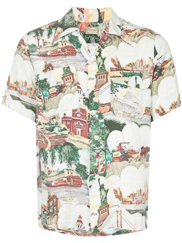Fake Alpha Pre-owned 1950s Hawaiian Shirt - White