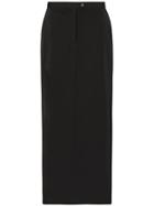 Sunflower Side Slit Maxi Skirt - Black