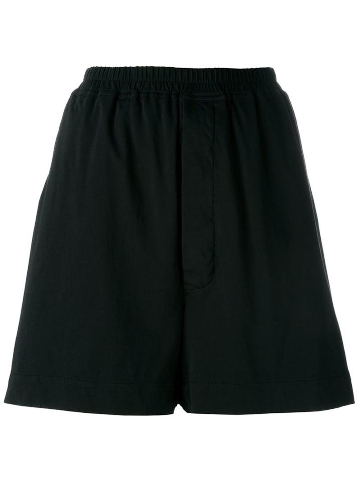 Rick Owens Drkshdw Wide Leg Shorts, Women's, Size: Medium, Blue, Cotton