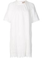 Sea Lace Detail Dress, Women's, Size: 4, White, Cotton