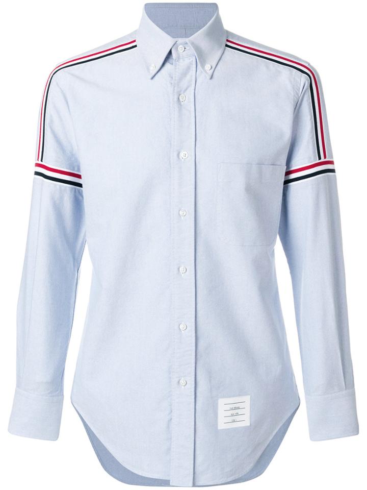 Thom Browne Elastic Stripe Classic Oxford Shirt - Blue