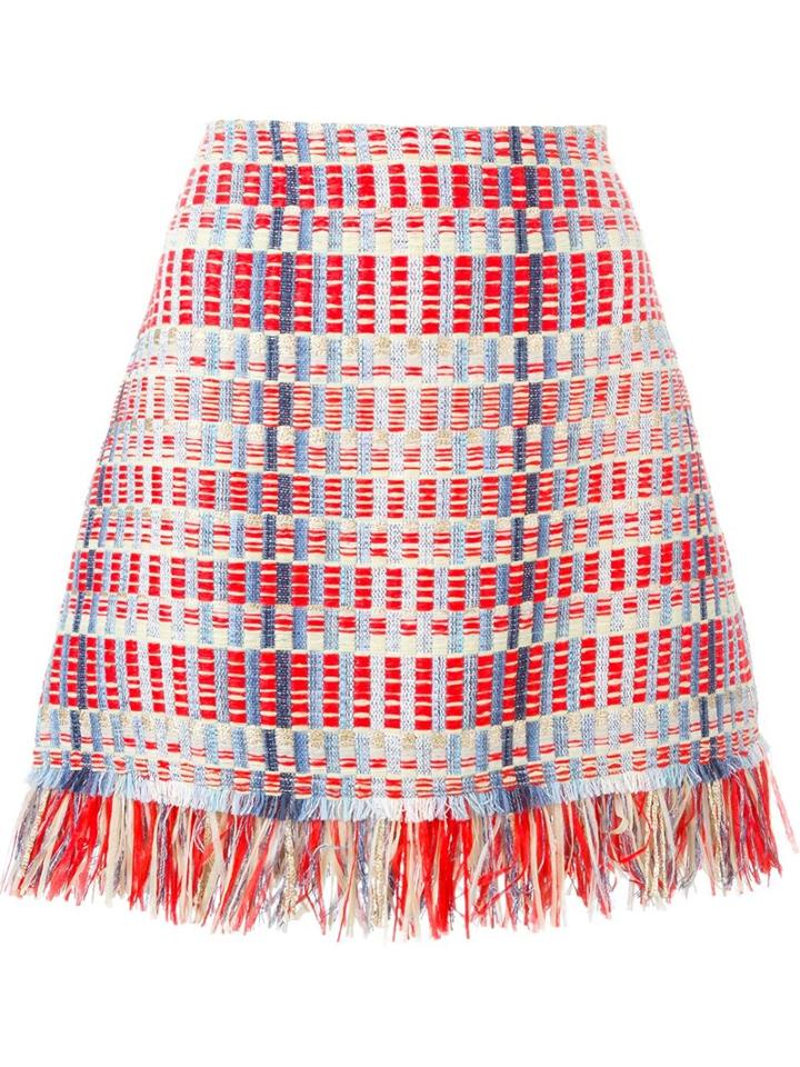 Tory Burch 'tara' Skirt, Women's, Size: 4, Cotton/acrylic/other Fibers
