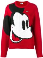 Gcds Mickey Mouse Knit Sweater - Red