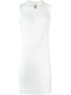Rick Owens Round Neck Tank Top, Men's, Size: Small, White, Viscose/silk