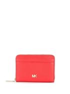 Michael Michael Kors Small Pebbled Leather Wallet - Red