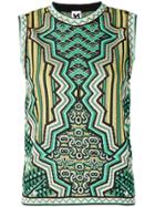M Missoni Patterned Top - Green